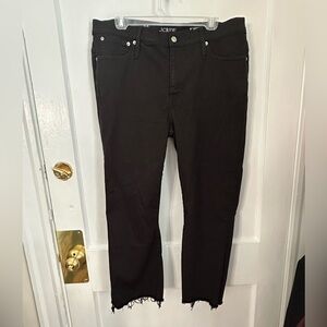 J. Crew 9” Crop black jeans size 33